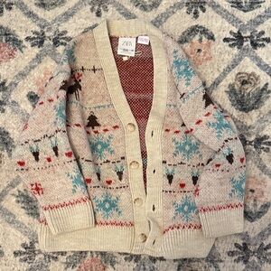 Zara Multicolor Knit Cardigan